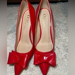 Red beautiful high heels